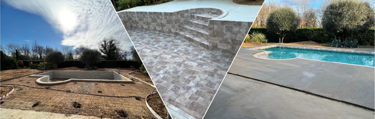 Les étapes en images, Pendant la construction